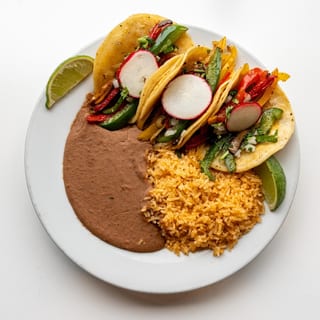 Veggie Fajita Taco Platter