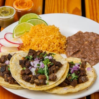 Lengua Taco Platter